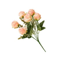 Gomila realistična ručno izrađena umjetna cvijeta FAU svileni cvijet elegantan umjetni dekor ruže za