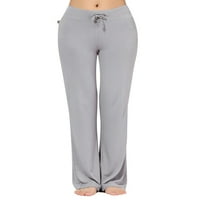 Glonme žene joga hlače Jednobojne gamaše visokog struka Drže za trčanje Trčevi temminiji jeftini pune