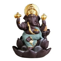 Handeo lord Ganesha Indija Elephant God Povuci držač za tamjan gnjeznik Poklon dekor