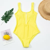 Ženska klirens odjeće ispod 5 USD, Axxd bikini Solidni jednodijelni kupaći kostimi za kupaći kostim
