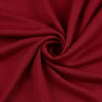 Floleo Clearence ženske vrhove majica s dugim rukavima Materinstvo V-izrez Čvrsta dugi rukava za hranjenje grudi za hranjenje gumbi za hranjenje bluza crvena