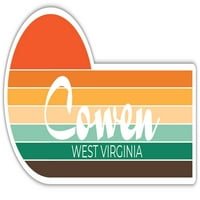 Cowen West Virginia Frižider Magnet Retro Vintage Sunset City 70s Estetski dizajn