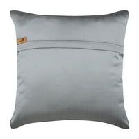 Siva jastučna futrola, blistavo, čvrsti jastučni jastuk, jastuk, čvrsti moderni jastuk, kvadratni svileni jastučni poklopac, krugove točkice - srebrni sjaj