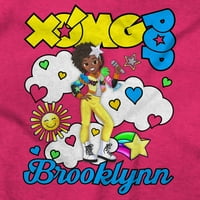 Pop Brooklynn u oblacima crtani ženski grafički grafički majica Tees Brisco brendovi 2x