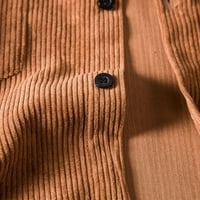 Stamzod Muška jakna za košulju sa džepom modne čvrste boje dugih rukava padajuće na vrhu Ležerne prilike