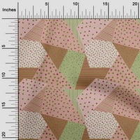 Onuone pamuk poplin Twill ružičasti losos tkanina trokuta geometrijska haljina materijal materijal tkanina