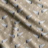 Soimoi Bird Print Velvet Tkaninski dekor šivaće tkanine sa dvorištem WidedeCorativna tkanina za presvlake