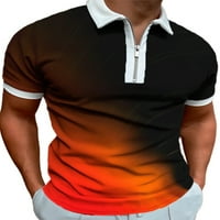 Polo majica Avamo kratkih rukava za muškarce Ljeto Print casual patentni patentni patentni majice