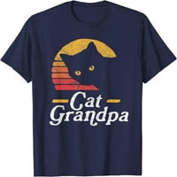 Mačja djed Vintage osamdesetih stil mačke retro uznemirena majica