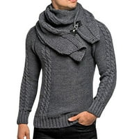 Duksevi za muškarce Muške dukseve Zimska vanjska trgovina Muška modna pletena BIB odvojiva pulover pulover