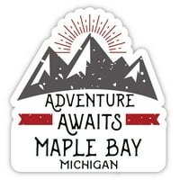 Maple Bay Michigan Suvenir Vinil naljepnica za naljepnicu Avantura čeka dizajn
