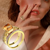 Prstenovi Dijamantni temperament Zlatni prsten Geometrijski nakit Jednostavni prstenovi Nakit Pokloni