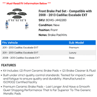 Prednji set kočnice - kompatibilan sa - Cadillac Escalade Ext 2012