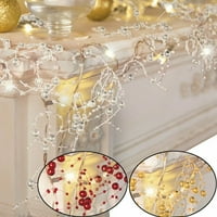 Tianlu Zatvoreni božićni ukrasi Božićni ukrasi poklon bo Dekoracija Svečana rasvjeta Berry perla Garland