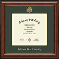 Kolorado Državni univerzitetski okvir za diplomu, veličina dokumenta 11 8.5