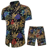 Muškarci odijela Muška ljetna modna casual havajska plaža Plaža Kratka rukava na plaži