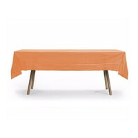 108 54 plastični poklopac stola, pravokutni stolnjak za teške uvjete, plastični stol za plastiku za višekratnu upotrebu, poklon izrazi - narandžasta boja