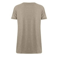 Majice za žene Trendy Womens Criss Cross Ljetni vrhovi kratkih rukava T majice V izrez Loso Fit Twit