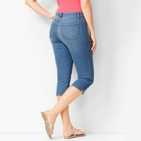 2DXuixsh kratke hlače za žene Jeans Hlače Žene Dužina Traper Stretch Slim Hight Struk Kalf Traperice