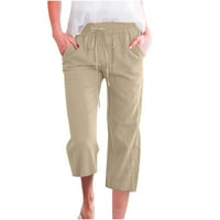 Viikei teretni pantalone za žene teretne pantalone za žene sa džepovima Plus size Ženska ljetna modna