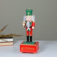 Sjevernight 12.5 crveni i zeleni muzički i animirani vojnik Božićni orah