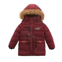 Sdjma Zimska dječja djeca čvrste boje kaputi sa zatvaračem drže za toplu jaknu odjeću