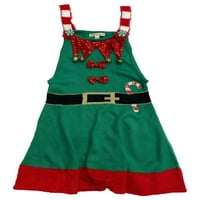 Žene Crveni Jingle Bell Sequin Elf Jumper Božićna haljina haljina velika