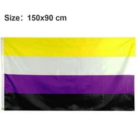 90 * Zastava - Živa boja i otporna na UV - dvostruko šivene - rodne identitete zastava poliestera sa mesinganim ušima