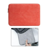 Rinhoo laptop rukava od kože vodootporna torba za notebook računar sa zatvaračem, narančasta,, torba za punjač