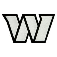 Muški antigua bijeli zapovjednici Washington Metallic logotip pobjeda pulover hoodie