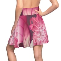 Ženska klizač ružičaste cvjetne suknje