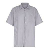 Oalirro kratki rukav ubrke košulje za muškarce bavi se čišćenjem muškog gumba trend casual majice pamučne