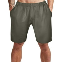 Leey-World Pokloni za muškarce Muška modna casual kratka pantalona čista boja Jean s kombinezonima Sportska