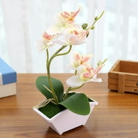 Umjetni orhidejni bonchid bouquet buket šabske uredski vrtni dekor bijeli