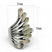 TK - visoki polirani prsten od nehrđajućeg čelika bez kamena veličine 8