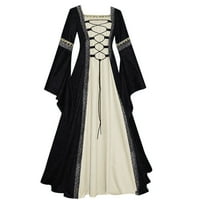 Party haljina za ženske vintage ženske haljine Gothic Dužina Ženska haljina