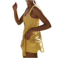 Uheoun ženske teniske haljine Ležerne ljetne haljine sa ugrađenim grudnjacima i kratkim hlačama odjeća