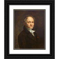 Antoine-Jean Gros Black Ornate Wood Framed Double Matted Museum Art Print Naslijed: Dr. Vignardonne