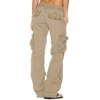 Žene opuštene fit baggy teretne hlače Y2K teen Girls Trendy nisko struk padobranske hlače široke pantalone