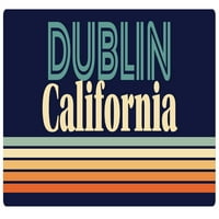 Dublin California Vinil naljepnica za naljepnicu Retro dizajn
