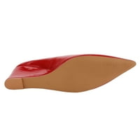 Woobling dame klinovi Udobne cipele sa klinskom petom visoke potpetice Haljina cipela Modna zabava Rad crveni 7