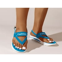 Zodanni Žene Thong Sandal Platform Casual Cipes Summer Wedge Sandale Dame Flip Flops Ženska kopča Plaža