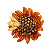 Lady Bee Daisy cvijet broš pin Daisy Brooch Privjesak nakit poklon