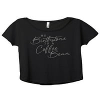 Moj rodni kanet je ženska modna modna majica za kavu Slouchy Dolman majica Tee Heather Black X-Veliki