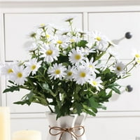 Dido umjetni cvjetni buket simulacija ostavlja cvjetni cvjetni dekor kućni vjenčani zabavni lažni biljci, bijeli