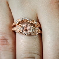 Xinqinghao modna ruža zlatna dijamantna prstena za žene za angažman prsten nakit pokloni ruže zlato