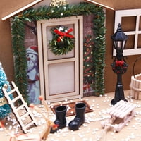 Mini lutka kuća Božićni ukras minijaturni božićni sceni Dollhouse Božićni set