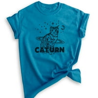 Majica sa buturna, unise ženska muška majica, majica mačka, majica mače, mačka za ljubavnicu, Heather Blue, X-Veliki