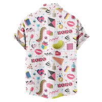 Muška majica Vintage Retro 80-ih 90-ih Geometrijska novost Smiješni vivi dizajn Aloha majica za prijatelje za sport i putovanja