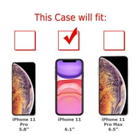 Za Apple iPhone telefonsku futrolu Slim-Fit TPU zaštitna futrola, sa zaštitnim zaslonom od kaljenog stakla